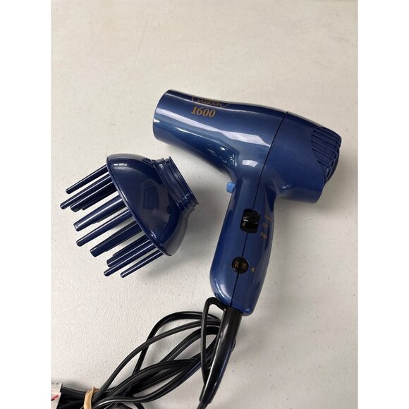 Vidal Sassoon 1600 Hair Dryer Diffuser Attachment Dual Voltage Settings Vintage - Picture 1 of 8